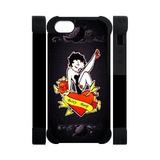 Anime Cartoon Character Betty Boop Cute IPhone 5 5S Dual Protect Cover Case: Cell Phones & Accessories