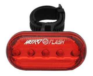 MetroFlash Blinky "5" 5 Led Rear Bicycle Light : Bike Taillights : Sports & Outdoors