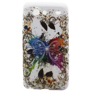 Highsound Flying Color Butterfly TPU Rubber Skin Cover for Samsung Galaxy S Advance I9070 Cell Phones & Accessories