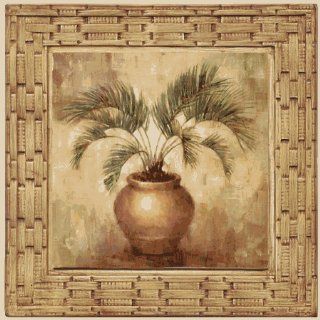 Thirstystone AB2119 Absorbent Coaster Set Potted Palm  Woven Wicker: Kitchen & Dining