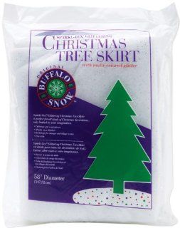 Buffalo Batt & Felt Cb2336snowtex Tree Skirt/table Cover 56"   Christmas Tree Skirts