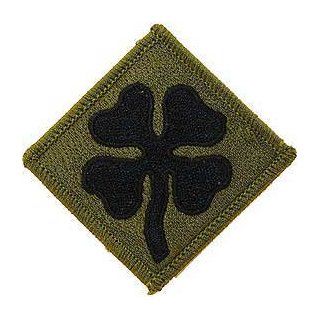 US Military Embroidered Iron on Patch   United States Army Collection   United States 4th Army Subdued Applique: Clothing