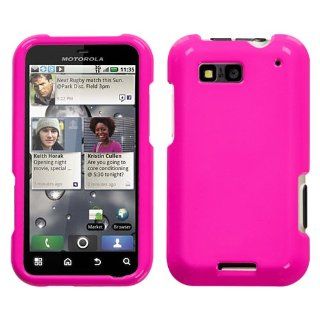 MyBat MYBAT Motorola MB525 Solid Shocking Phone Protector Cover   Retail Packaging   Hot Pink: Cell Phones & Accessories