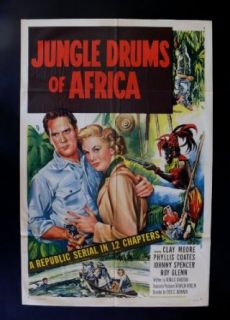 JUNGLE DRUMS OF AFRICA * 1SH ORIG MOVIE POSTER 1953: Entertainment Collectibles