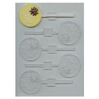 Spider In Web Pop Candy Mold: Candy Making Molds: Kitchen & Dining