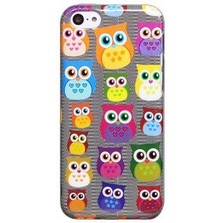 Bfun Packing Cartoon Bird Owl Style Gel Cover Case for Apple iPhone 5C AT&T Verizon Sprint Cell Phones & Accessories