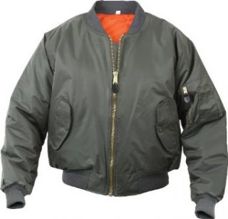 Air Force MA 1 Flight Jacket (Sage Green, Size 2X Large): Clothing