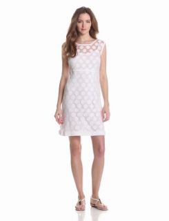 laundry BY SHELLI SEGAL Women's Dot Lace A Line Dress, Optic White, 6 at  Womens Clothing store: