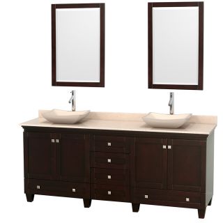 Wyndham Collection Wyndham Collection Acclaim 80 inch Double Espresso Vanity Brown Size Double Vanities