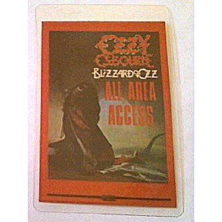 1981 Ozzy Osbourne Randy Rhoads Backstage Pass All Access: Entertainment Collectibles