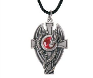 Dragon W/Cross Pendant   Collectible Medallion Necklace Jewelry: Jewelry