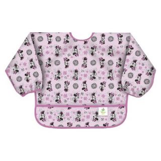 Bumkins Disney Baby Minnie Mouse Waterproof Sleeved Baby Bib   Pink