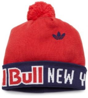 MLS New York Red Bulls, Cuffed Pom Knit Hat, One Size Fits All, Red  Sports Fan Beanies  Clothing
