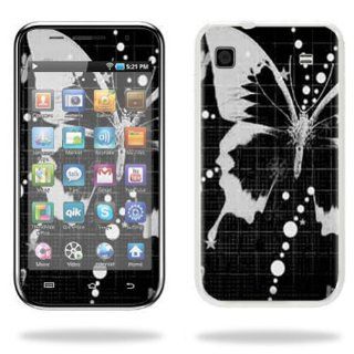 Protective Vinyl Skin Decal Cover for Samsung Galaxy Player 4.0 MP3 Player Sticker Skins Black Butterfly: Cell Phones & Accessories
