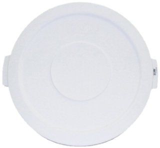 Carlisle 341021 Plastic Round Lid for Container Bronco Series, 20 Gallon, White Kitchen & Dining