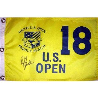 Phil Mickelson Autographed 2000 U.S. Open (Pebble Beach Yellow) Golf Pin Flag : Sports Related Collectibles : Sports & Outdoors