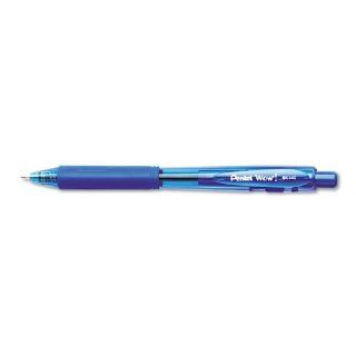 WOW! Ballpoint Retractable Pen, Blue Ink, Medium, Dozen : Rollerball Pens : Office Products