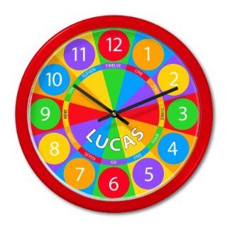 Shop Olive Kids Counting Numbers Personalized Red Clock at the  Home Dcor Store. Find the latest styles with the lowest prices from Olive Kids