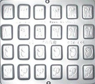 Alphabet M N O P 1 1/4" Chocolate Candy Mold Kitchen & Dining