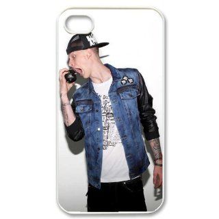 Machine Gun Kelly Custom Case for iPhone 4 4S, VICustom iPhone Protective Cover(Black&White)   Retail Packaging: Cell Phones & Accessories