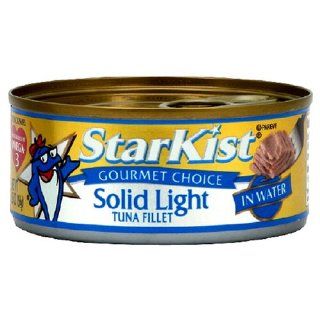 Starkist Solid Light Tuna Fillet In Water, 5.5 Ounce Can (Pack of 12) : Tuna Seafood : Grocery & Gourmet Food