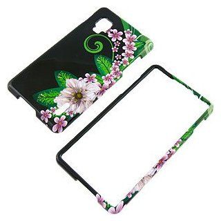 Green Flower Protector Case for LG Optimus G (Sprint) LS970: Cell Phones & Accessories