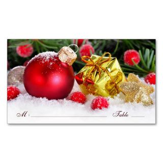 Christmas Place Cards Template Business Cards