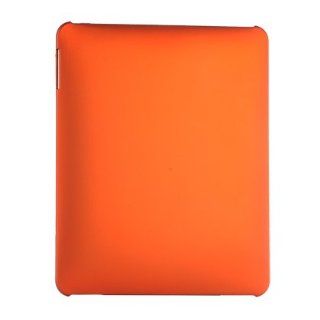 Orange Snap on Rubberized Hard Skin Shell Rear Only Protector Cover Case for Apple Ipad Wifi / 3g: Cell Phones & Accessories
