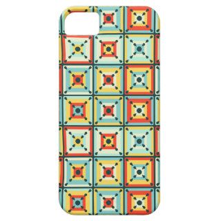 Granny Square Afghan Pattern Red Seafoam Yellow iPhone 5 Cases