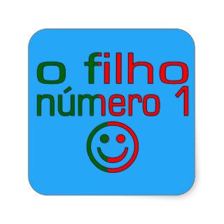 O Filho Número 1   Number 1 Son in Portuguese Sticker