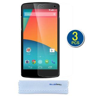 BIRUGEAR 3 Pack Crystal Clear Screen Protector Film for LG Google Nexus 5 (T Mobile, Sprint Version Compatible) with Microfiber Cleaning Cloth: Cell Phones & Accessories