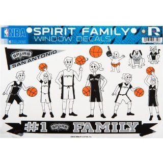 San Antonio Spurs Family Spirit Window Decal Stickers Sheet Basketball: Automotive