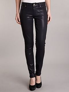 Paige Verdugo ultra skinny coated jeans in Azure Silk Navy