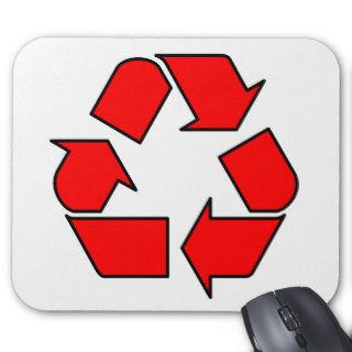 Reduce Reuse Recycle Logo Symbol Arrow 3R Mousepads
