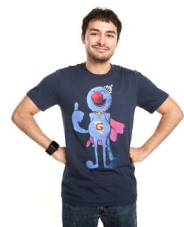 Sesame Street   Super Grover! Mens Small Navy Blue T shirt: Clothing
