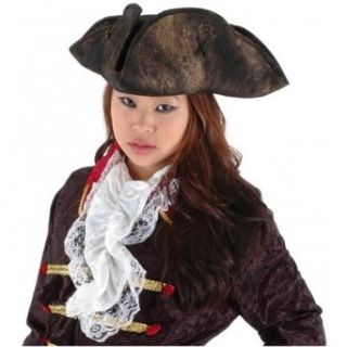 Scallywag Black Pirate Hat Costume Accessory: Clothing
