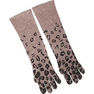 Kinross Cashmere Leopard Print Gloves