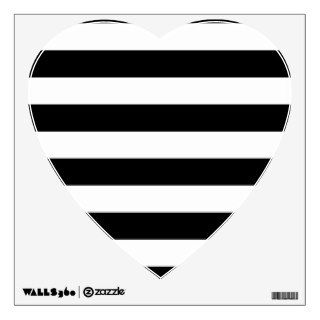 Basic Black and White Stripes Wall Decals