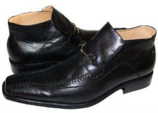 Genuine Leather Italian Mens Dress Shoes/Boots BL002 (8, Black): Shoes