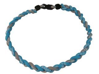 Titanium Tornado 3 Rope Necklace Baseball / Softball LIGHT / SKY BLUE & GRAY / GREY (18 Inches) *2012 2013 Style* Jewelry