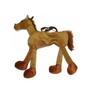 Plush Ride On Horse   Children party costume: Toys & Games
