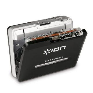 ION Tape Express Portable Analog To Digital Cassette Converter with Headphones : MP3 Players & Accessories