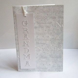 personalised bookmark christmas card by the primitive pantry