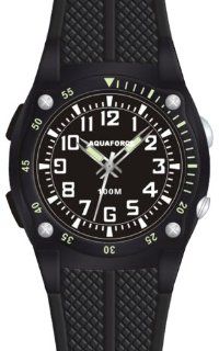 Aqua Force Flashlight Analog Quartz Watch, Black: Sports & Outdoors