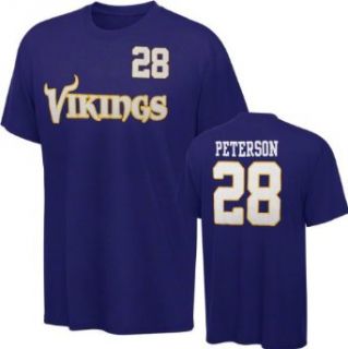 NFL Boys' Minnesota Vikings Adrian Peterson Name & Number Tee Shirt (Size 8 20) (Purple, X large)  Sports Fan T Shirts  Sports & Outdoors