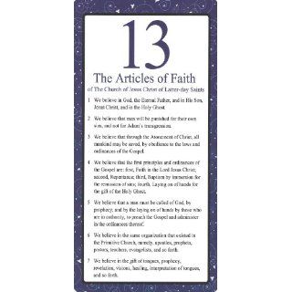 LDS 13 Articles of Faith Bookmark Pack   One Side Lists the First 7 Articles of Faith & the Other Side List the Last 6 Articles of Faith   10 Bookmark Pack : Office Products