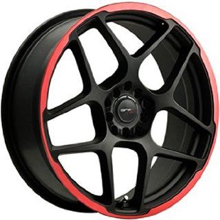 Drifz Monoblock 17x7.5 Black Red Wheel / Rim 4x100 & 4x4.5 with a 42mm Offset and a 73.00 Hub Bore. Partnumber 301B 7750342: Automotive