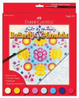 Faber Castell Paint By Number Butterfly Mandala Toys & Games