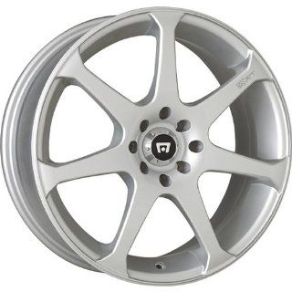 Motegi MR7 17x7 Silver Wheel / Rim 4x100 & 4x4.5 with a 40mm Offset and a 72.70 Hub Bore. Partnumber MR20737716: Automotive