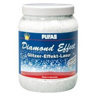 Pufas Diamond Effect Lasur Effektlasur 1,5L extrafeiner silberner Glitzer Effekt Baumarkt